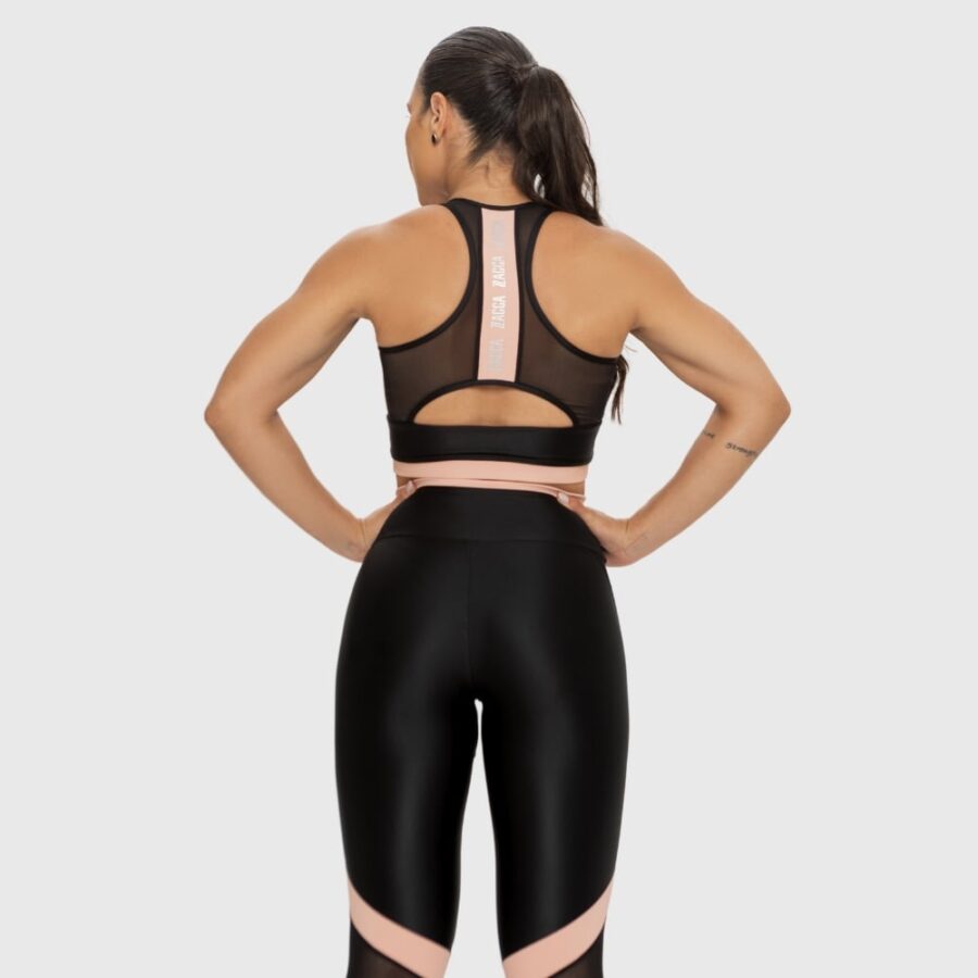 Alternative view of Top Felicidade Preto Rosa